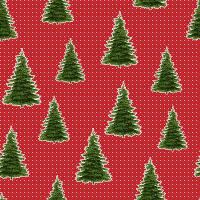 Behang Bomen met een witte omtrek