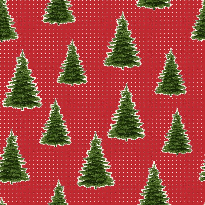 Behang Bomen met een witte omtrek