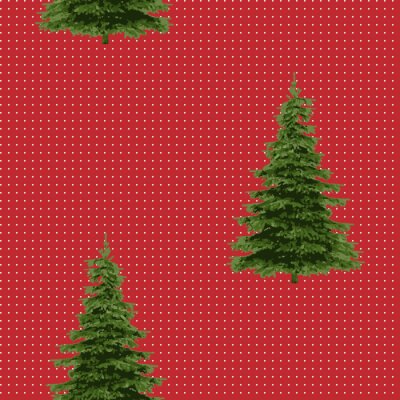 Behang Bomen op een rode achtergrond