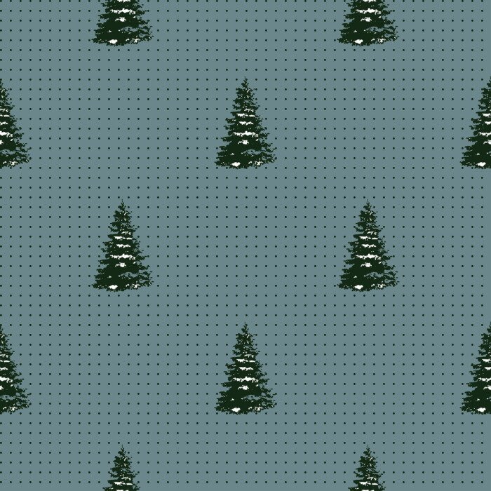 Behang Bomen 's nachts