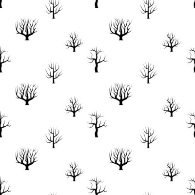 Behang Bomen zonder bladeren