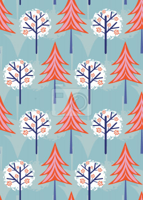 Behang Bos in snoepkleuren