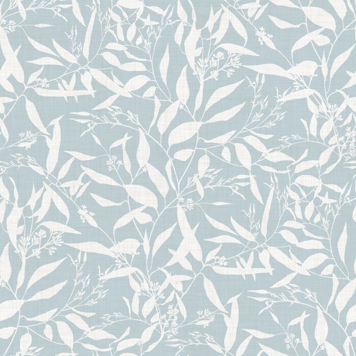 Behang Botanisch delicaat bladmotief