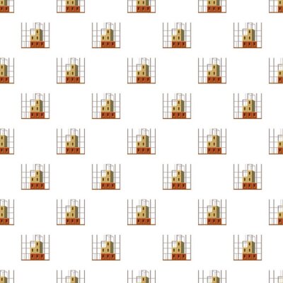 Behang Bouw constructie patroon