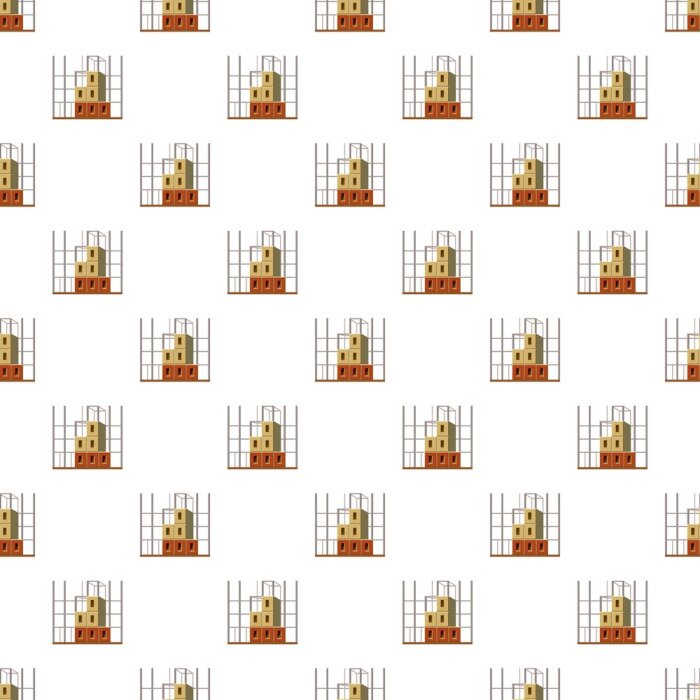 Behang Bouw constructie patroon