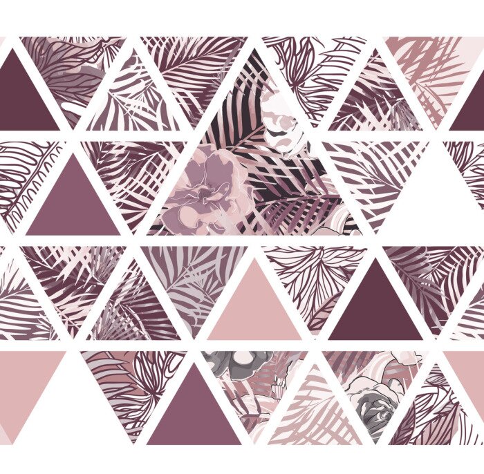 Behang Bright Hawaiiaans patroon