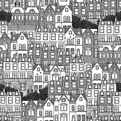 Behang Britse Huizen