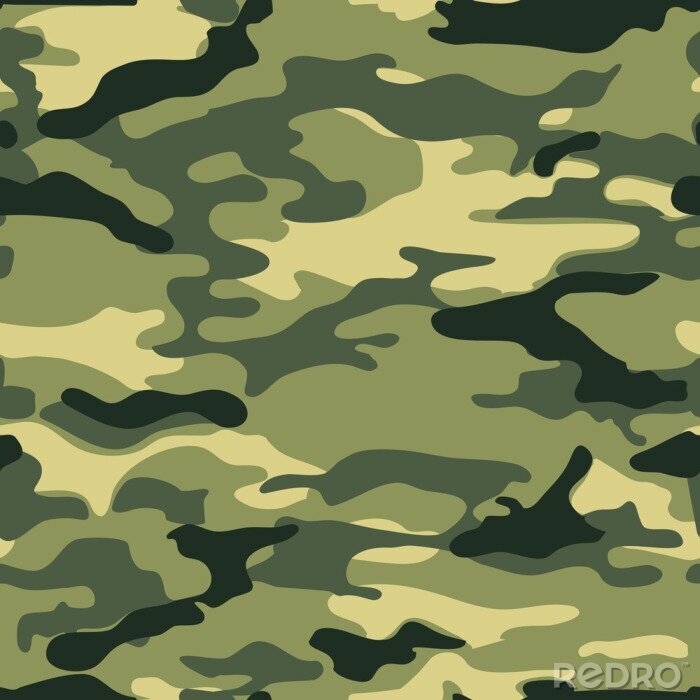 Behang Camo-camouflagepatroon