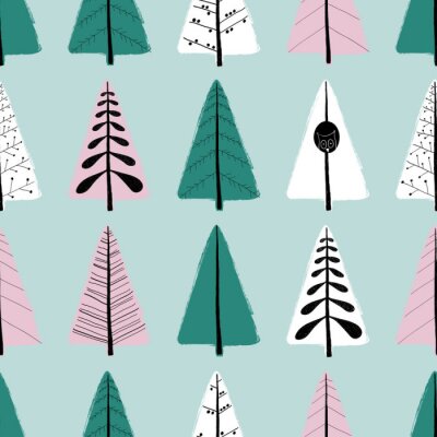 Behang Cartoon sierbomen