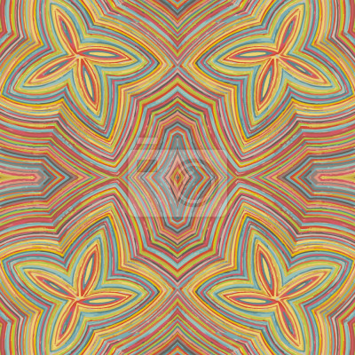 Behang Crayon Flowers