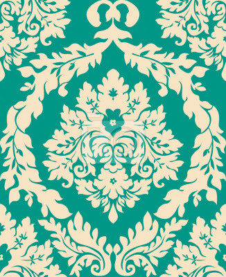 Behang Damast Emerald