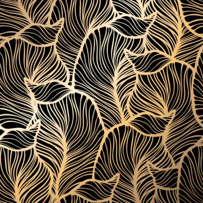 Behang Damast naadloze bloemmotief. Royal behang.