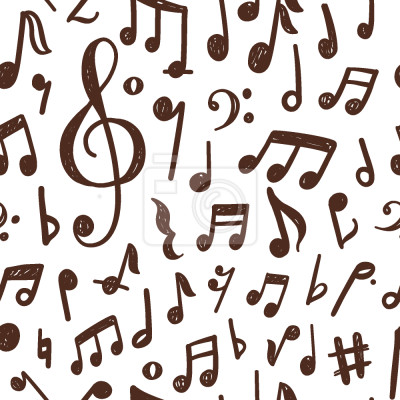 Behang Dance Of Music Notes