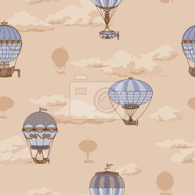 Behang De Ballon Voyage Van De Montgolfier Broers