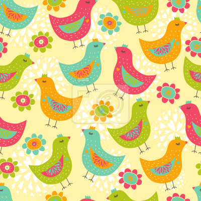 Behang De Gelukkige Kip