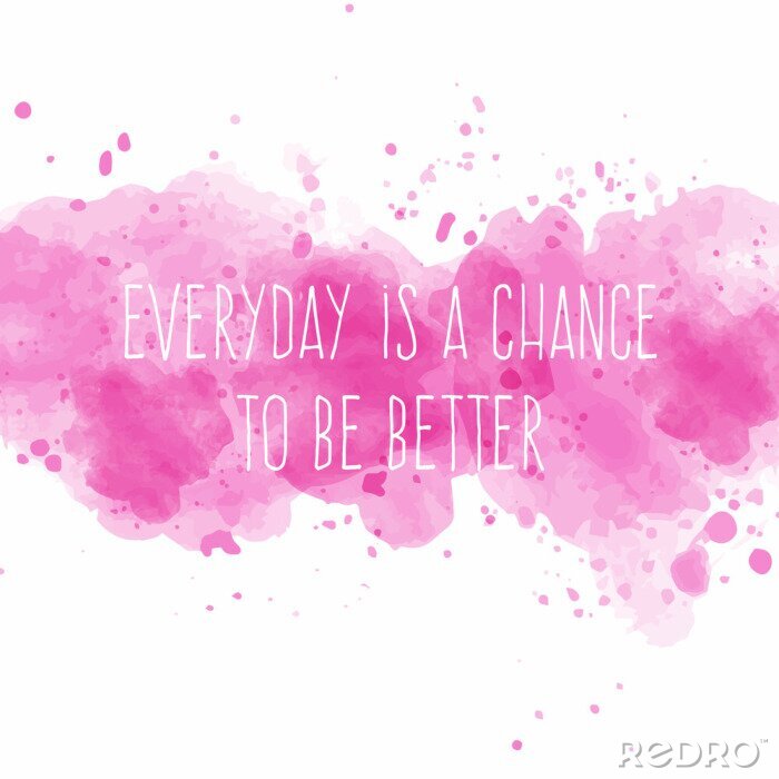 Behang De inscriptie op een roze en witte achtergrond