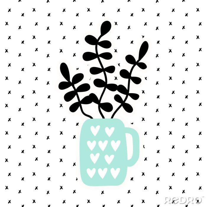 Behang De natuur als takjes in een vaas