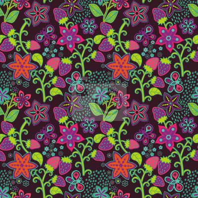 Behang De Secret Aardbeientuin