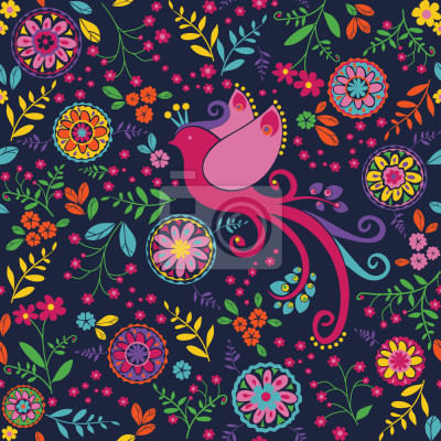 Behang De Vogel Queen Feest In De Nacht