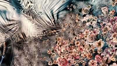 Decoratieve textuurcollage