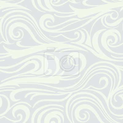 Behang Delicate abstracte golven in lichte tinten