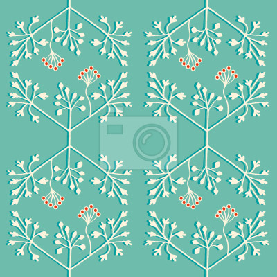 Behang delicate Planten