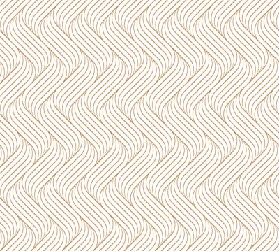 Behang Dessin van abstracte 3D lijnen