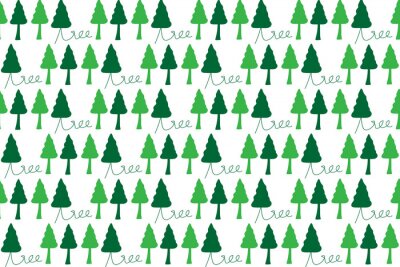 Behang Dicht groen bos