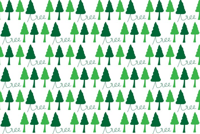 Behang Dicht groen bos