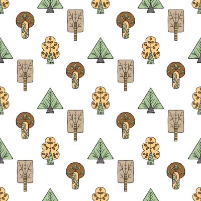 Behang Diverse sierbomen