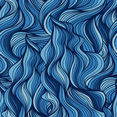 Behang Donkere watervalcascades