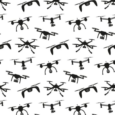 Behang Drone naadloos patroon.