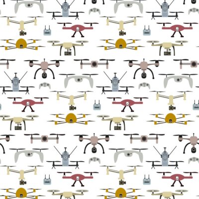 Behang Drone naadloos patroon.