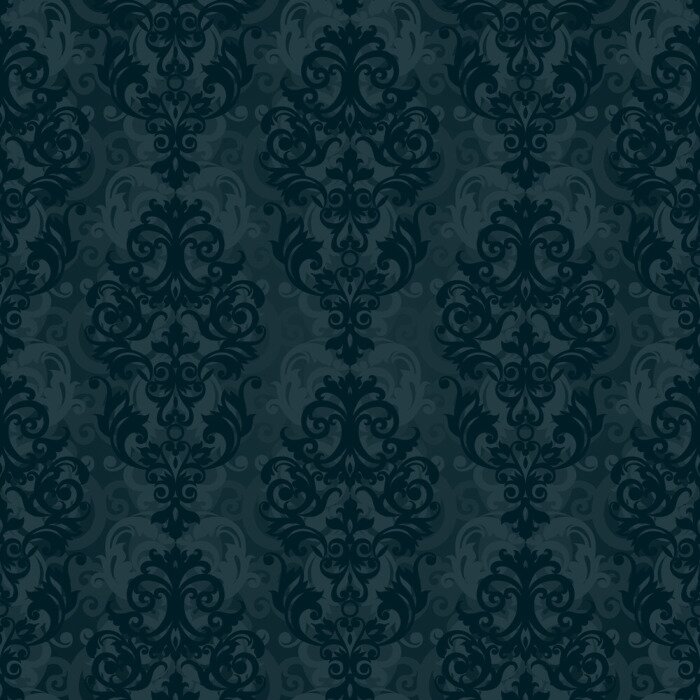 Behang Edel Victoriaans groen