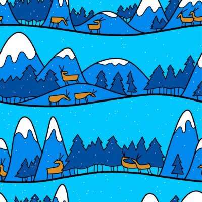 Behang Een nacht in Lapland