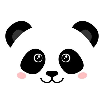 Poster Een sprookjesachtig portret van een panda