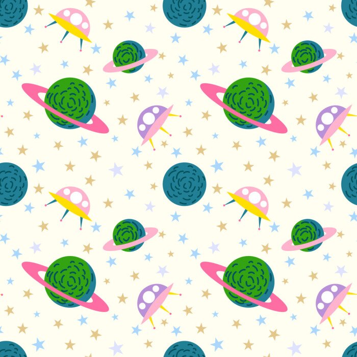 Behang Een sprookjesstelsel