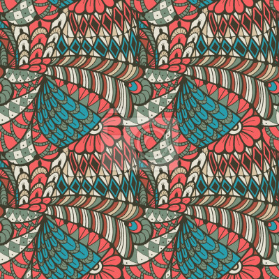 Behang Een Zentangle Crayon