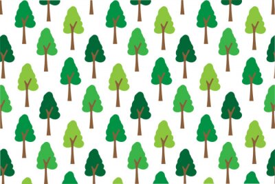 Eenvoudig groen boompatroon