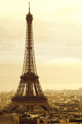 Eiffeltoren in retrostijl