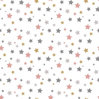 Sticker Eindeloze kerstpatroon. Ster Achtergrond.