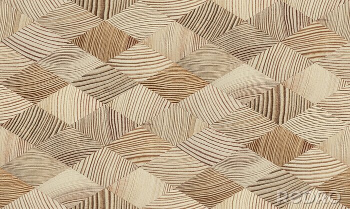 Behang Eindkorrelige houten textuur