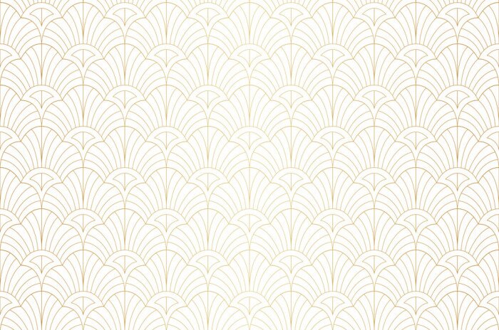 Behang Elegant art nouveau seamless pattern. Abstract minimalist background. Geometric art deco texture.