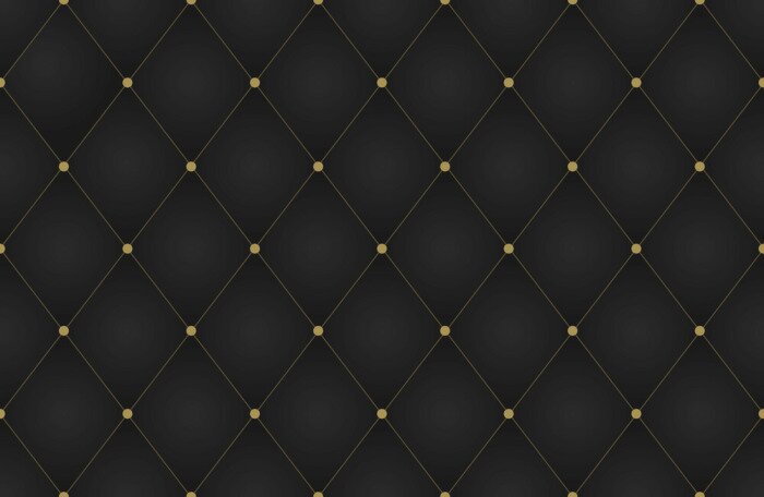 Behang Elegant zwart gewatteerd