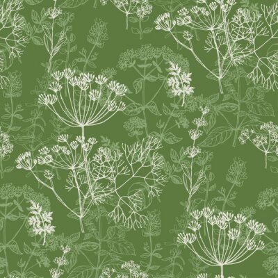 Behang Elegante vegetatie