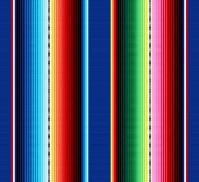 Behang Etnisch mexicaans gestreept patroon