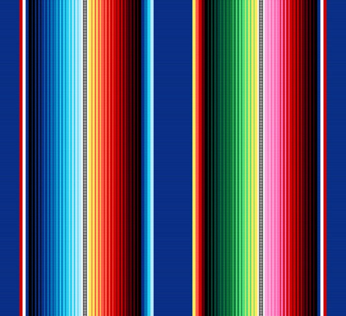 Behang Etnisch mexicaans gestreept patroon