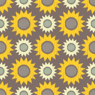 Behang Etnische boho naadloos patroon. Scribble textuur. Retro motief. Textiel rapport.