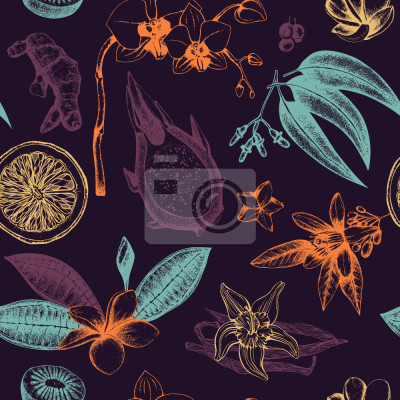 Behang exotische geplande