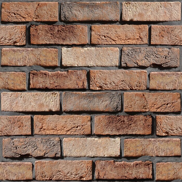 Behang Expressieve decoratieve baksteen